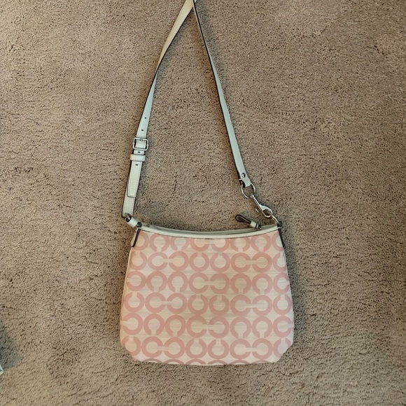 Pink & White Coach Crossbody Purse - Picture 2 of 4